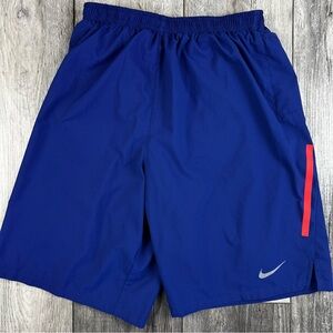 Nike Challenger Running Shorts Blue Coral Brief Liner Men’s Size Small